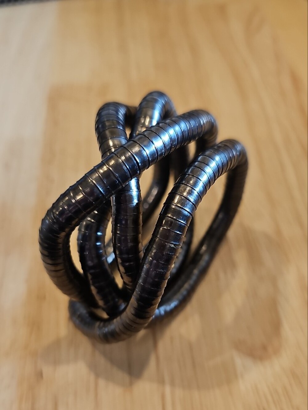 Gunmetal Snake Bracelet - Necklace
